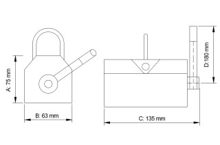 Magnetický zdvihák PML-1